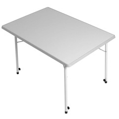 DUKDALF Campingbord Tafel Harmonica, Hvidt 60 x 80 cm.