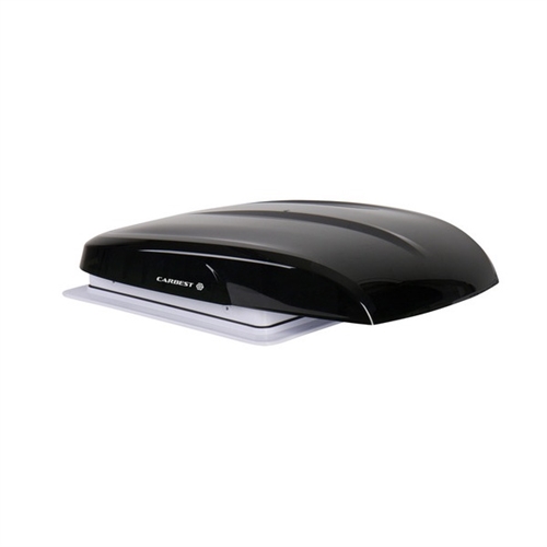 CARBEST tagluge med LED og fjernbetjent ventilation, Black