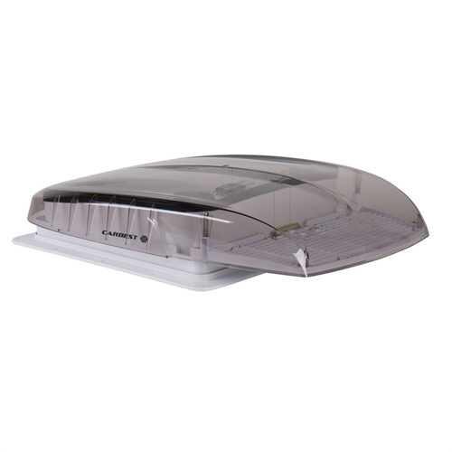 CARBEST tagluge med LED og fjernbetjent ventilation, Smoked