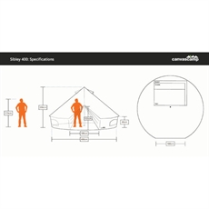 Canvas Camp Sibley 400 Ultimate Bomulds Glamping Telt