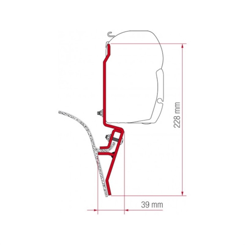 FIAMMA F45 + F70 KIT VW T3 Beslag